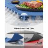 Gaiatop Food Warming Mat, Fast-Heating Silicone Electric Warming Tray with Heat Insulating Pad, 7-Level Temp 8h Timer Food Warmer Mat, Portable Heating Mat for Countertop Gatherings Party Home, Blue(Blue)