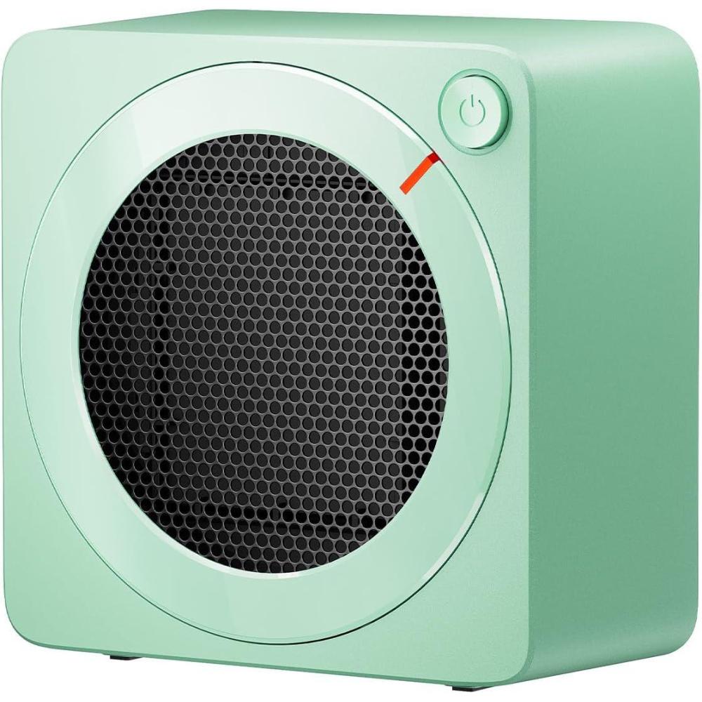 imageGaiatop Mini Space Heater Lightweight PTC Ceramic Fast Heating 500W Energy Efficient for Indoor Use Overheating ampamp 45 TipOver Protection Portable Desk Electric Heaters for Office Home PinkGreen