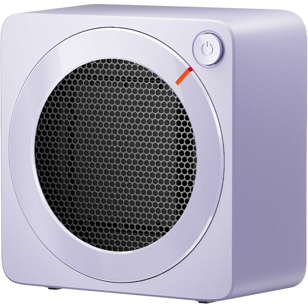 imageGaiatop Mini Space Heater Lightweight PTC Ceramic Fast Heating 500W Energy Efficient for Indoor Use Overheating ampamp 45 TipOver Protection Portable Desk Electric Heaters for Office Home PinkPurple