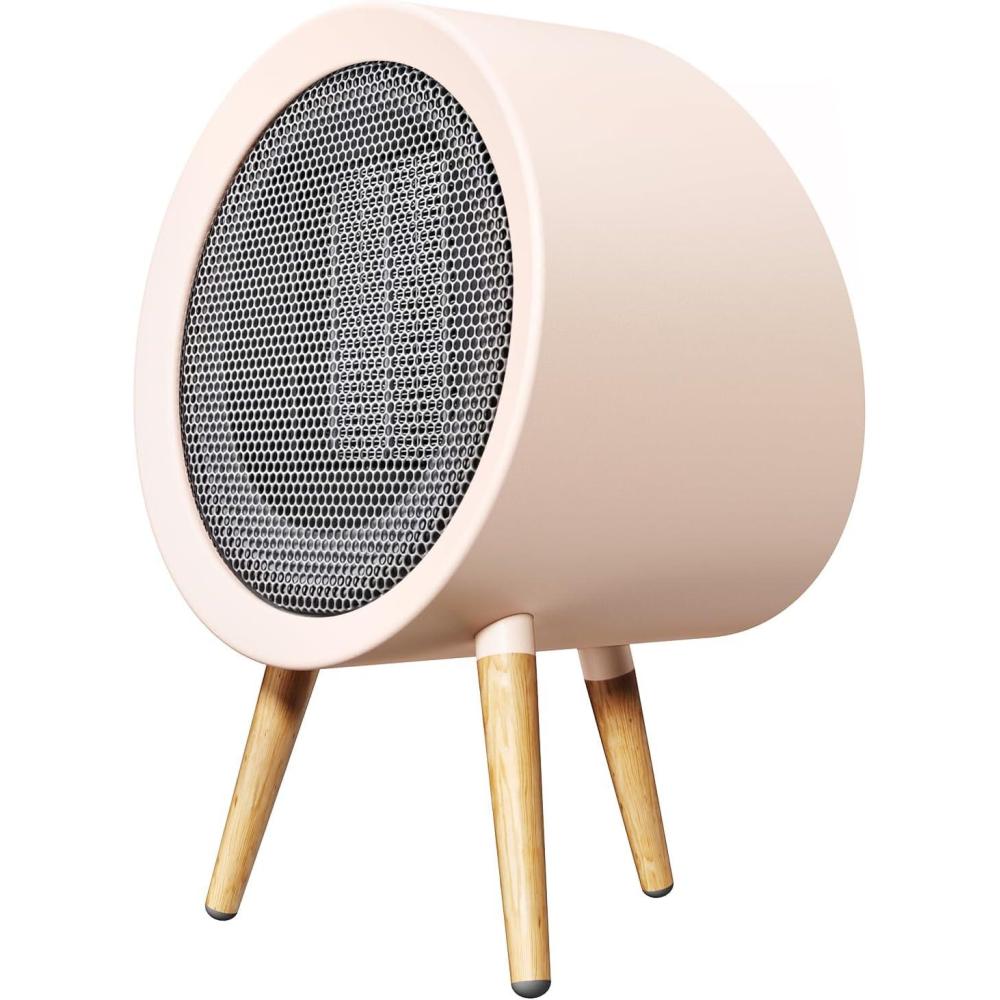 imageGaiatop Portable Space Heater for Indoor Use 1000W600W Small Electric Desk Heater for Bedroom or Office 2s PTC Ceramic Heating Overheat ampamp TipOver Protection Cute Gifts for Women Coworkers PinkPink