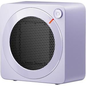 Gaiatop Mini Space Heater, Lightweight PTC Ceramic Fast Heating 500W Energy Efficient for Indoor Use, Overheating & 45° Tip-Over Protection, Portable Desk Electric Heaters for Office Home Pink(Purple)
