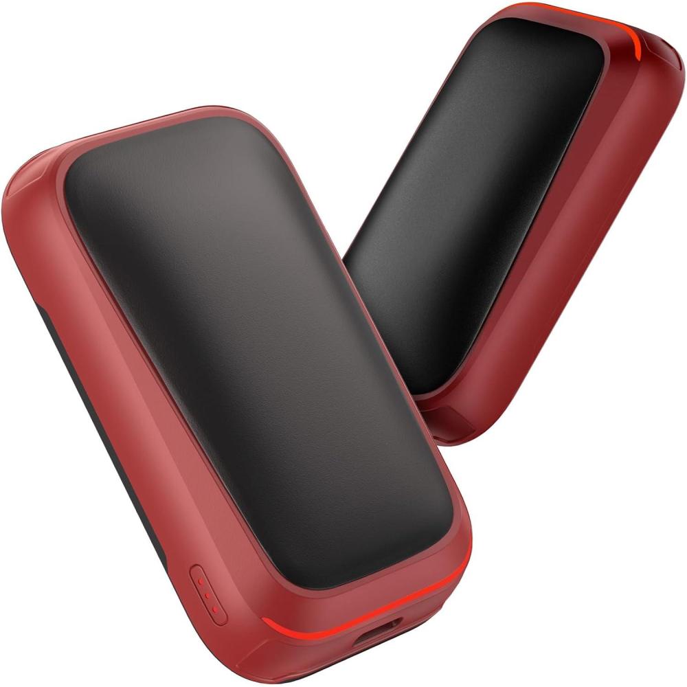 imageGaiatop Electric Hand Warmers Rechargeable Magnetic Pocket Hand Warmer 2Pack 3s Fast Heating Fits in Gloves for Winter Sports Hunting Accessories Stocking Stuffers Gifts for Men WomenRed