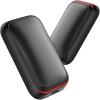 Gaiatop Electric Hand Warmers Rechargeable, Magnetic Pocket Hand Warmer 2-Pack, 3s Fast Heating, Fits in Gloves, for Winter Sports, Hunting Accessories, Stocking Stuffers Gifts for Men Women(Black)