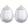 Gaiatop Magnetic Hand Warmers Rechargeable 2 Pack, 3 Settings Cute Pocket Penguin, Fast Hot Hands Reusable Portable Electric Heater for Camping Hunting Golf, Stocking Stuffers Gifts for Women Men(Purple)