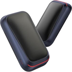 Gaiatop Electric Hand Warmers Rechargeable, Magnetic Pocket Hand Warmer 2-Pack, 3s Fast Heating, Fits in Gloves, for Winter Sports, Hunting Accessories, Stocking Stuffers Gifts for Men Women(Navy Blue)