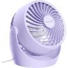 Gaiatop Desk Fan, 5-Inch Portable Electric Table Desktop Air Circulator Fans, Small but Powerful with 3 Speed 360° Adjustable Tilt for Cooling Home Dorm Office Bedroom Bathroom Kitchen, Pink(Purple)