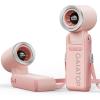 Gaiatop Portable Handheld Turbo Fan, 21 Hrs Cooling, 180° Foldable 4-in-1 Hand Held Fans, 6-Speed (1-100) Personal Mini Handheld Fans, Small Portable Fan for Travel, Working, Outdoor Women Gifts White(Pink)