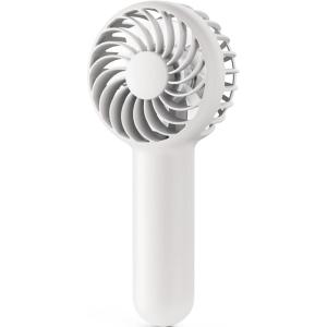 Gaiatop Mini Portable Handheld Fan, 3 Speed Powerful Battery Operated, Small USB Rechargeable Personal Fan for Makeup Eyelash, Camping Beach Airplane Travel Essentials for Women Girls(White)