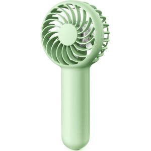 Gaiatop Mini Portable Handheld Fan, 3 Speed Powerful Battery Operated, Small USB Rechargeable Personal Fan for Makeup Eyelash, Camping Beach Airplane Travel Essentials for Women Girls(Green)