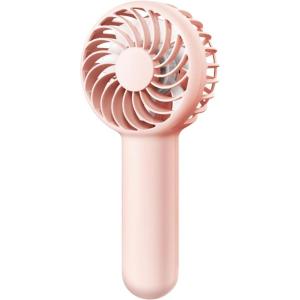 Gaiatop Mini Portable Handheld Fan, 3 Speed Powerful Battery Operated, Small USB Rechargeable Personal Fan for Makeup Eyelash, Camping Beach Airplane Travel Essentials for Women Girls(Pink)