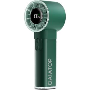 Gaiatop Portable Handheld Turbo Fan, 1-100 Adjustable High Speeds, 3-20Hrs Cooling Times, 4800mAh USB Rechargeable Portable Small Hand Fans with Lanyard for Outdoor, Travel, Home, Make Up, Pink(Army Green)