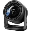 Gaiatop Desk Fan with Touch Control, 4000mAh Battery, 5 Speeds Ultra Quiet Bedroom Fan with LED Display, 90° Tilt, 7.7 Inch USB-C Rechargeable Desktop Fan for Dorm Office Room Home Office, Black(Black)
