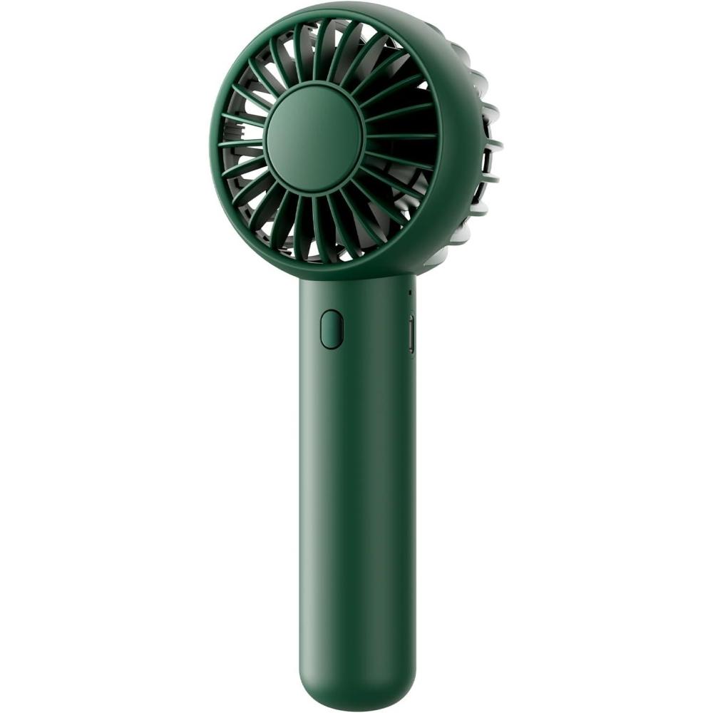 image:imageGaiatop Mini Portable Fan Small and Powerful Cute Design 3 Speed Personal Handheld fan and Desktop with Base Lightweight USB Rechargeable for Travel Lash Makeup Girl Women Summer Gift GreenNavy green