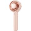 Gaiatop Mini Portable Fan, Small and Powerful, Cute Design 3 Speed Personal Handheld fan and Desktop with Base, Lightweight USB Rechargeable for Travel Lash Makeup Girl Women Summer Gift Green(Pink)