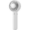 Gaiatop Mini Portable Fan, Small and Powerful, Cute Design 3 Speed Personal Handheld fan and Desktop with Base, Lightweight USB Rechargeable for Travel Lash Makeup Girl Women Summer Gift Green(White)