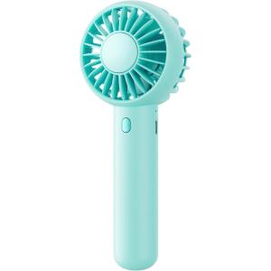 Gaiatop Mini Portable Fan, Small and Powerful, Cute Design 3 Speed Personal Handheld fan and Desktop with Base, Lightweight USB Rechargeable for Travel Lash Makeup Girl Women Summer Gift Green(Green)