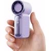 Gaiatop Portable Handheld Mini Fan, 6 Speeds 16900 RPM High Velocity Personal Fan with LED Display, USB Rechargeable, Mini Fan with Lanyard for Makeup, Travel, Outdoor, for Women Girl Gift, Purple(Purple)