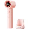 Gaiatop Portable Handheld Turbo Fan, 100 Gear High Speed, Up to 12H Rechargeable Personal Fan with Digital Display, Detachable Base & Lanyard, Small Travel Essentials Cooling Gifts for Women Men(Pink)