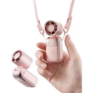 Gaiatop Mini Portable Handheld Fan, 6-Speed Turbo Cooling, Max 15 Hrs Rechargeable Personal Pocket Fan, 3-in-1 Foldable Small Hand Fans for Outdoor Camping Travel Essentials, Gifts for Women Men, Pink(Pink)