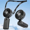 Gaiatop 4000mAh Handheld Mini Fan, 7110RPM High Speed Portable Personal Fan, 3 Gears Strong Wind, LED Display, USB Rechargeable Battery Operated, Gift for Women, Makeup, Travel Outdoor, Pink(Black)